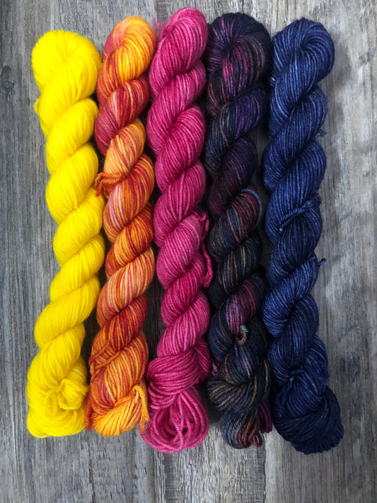 Subscription for Monthly Self Striping Sock Yarn Club – Knit Spin Farm